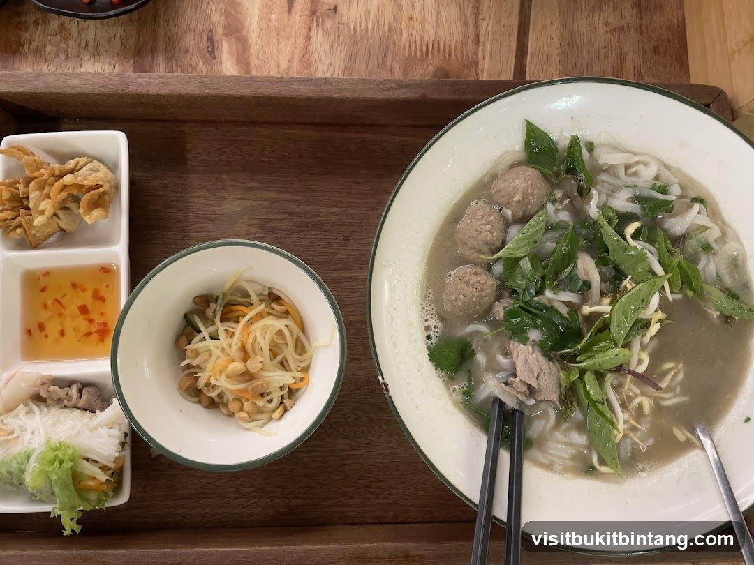 Vietnamese Noodle Soup and Appetizers