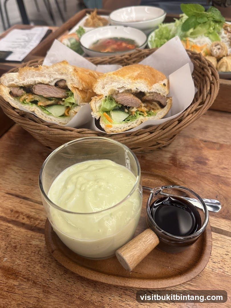 Banh Mi Sandwich with Sides