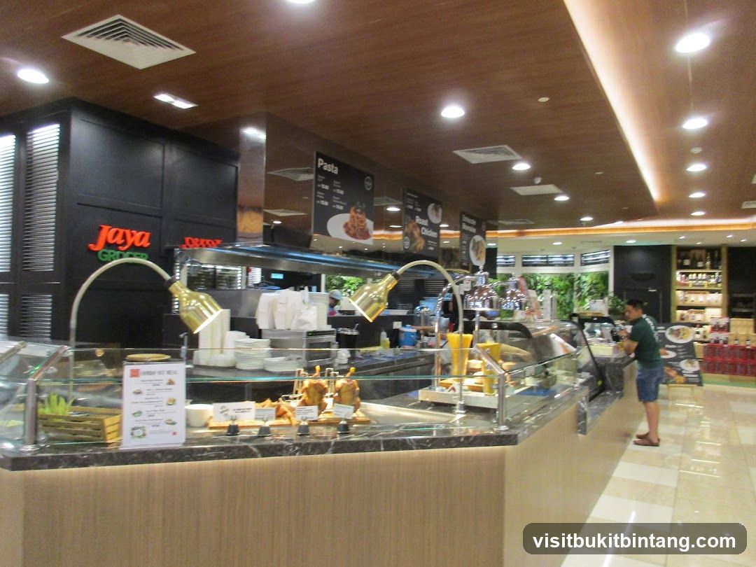 Deli counter with prepared foods