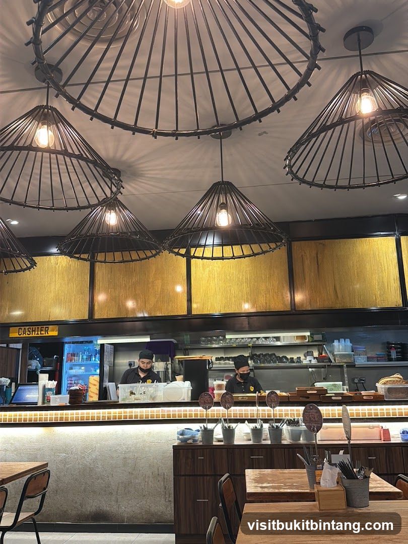 Restaurant Interior with Staff