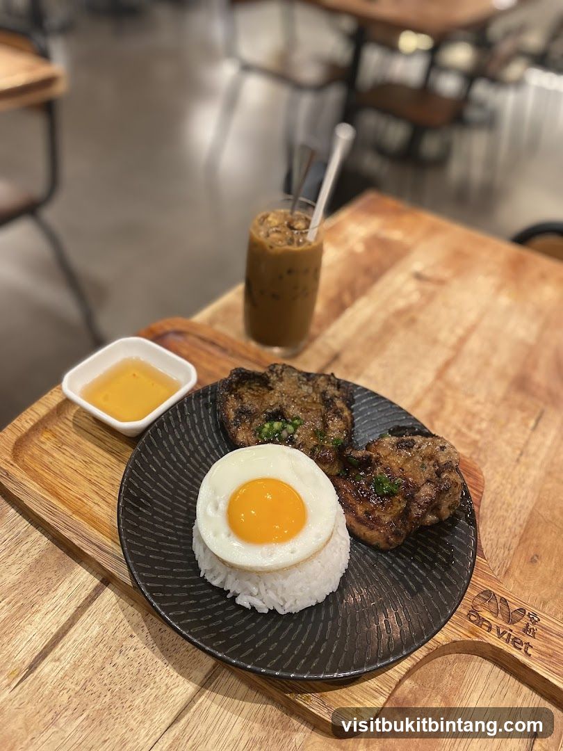 Vietnamese Grilled Pork with Rice and Egg