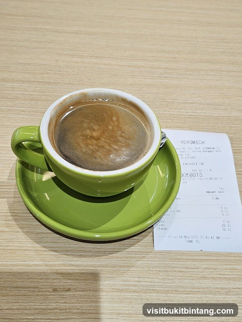 Coffee and Receipt