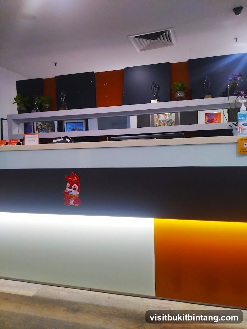 Reception Desk with Mascot