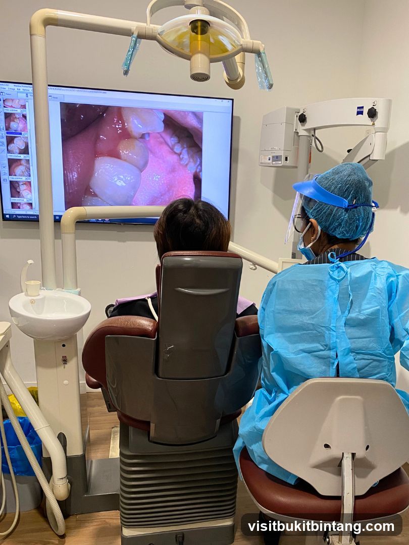 Dentist's examination room