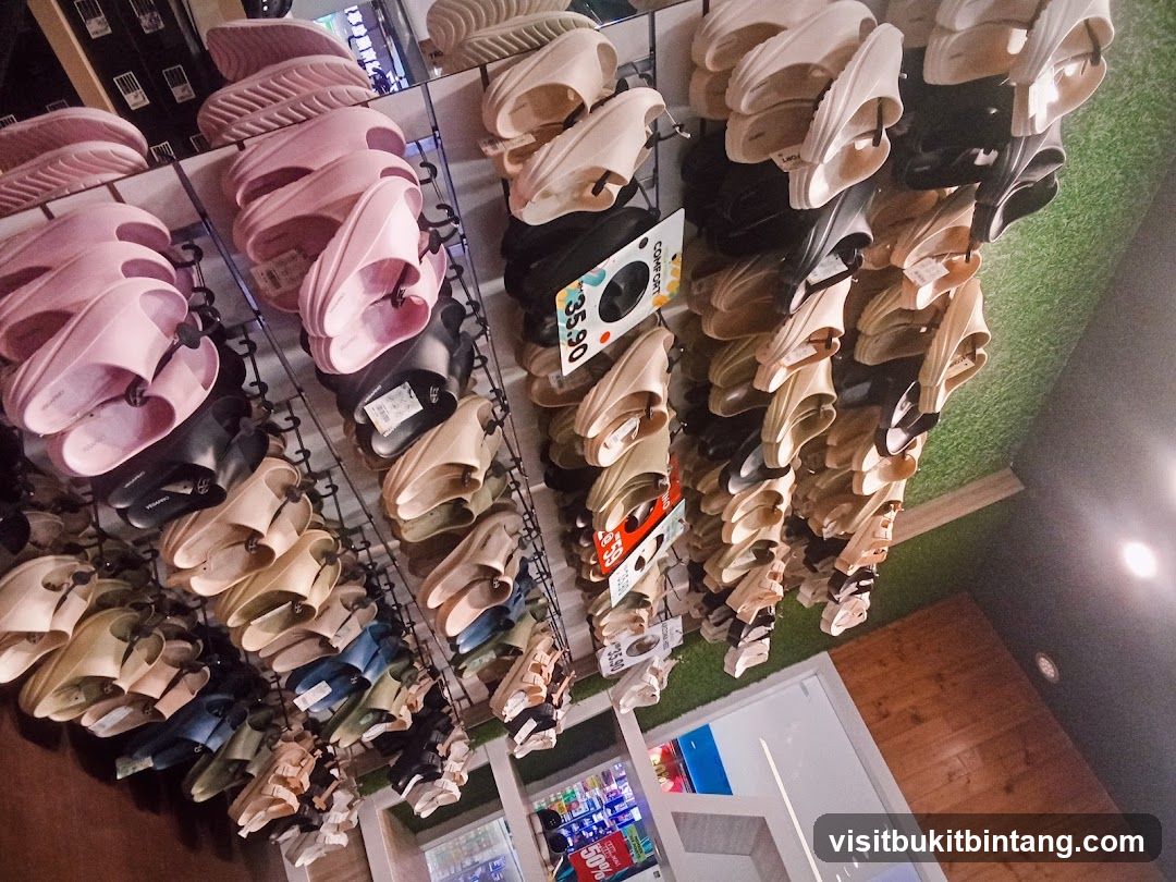 Display of Sandals