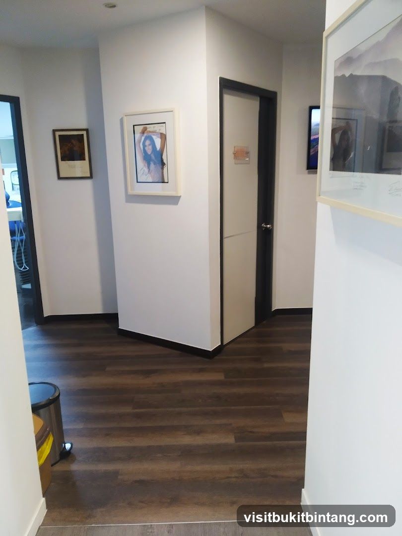 Hallway with Artwork