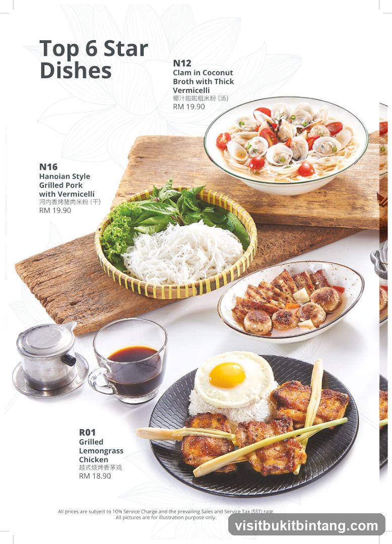 Top 6 Star Dishes
