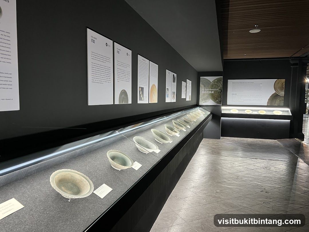 Museum Exhibit of Ceramic Bowls