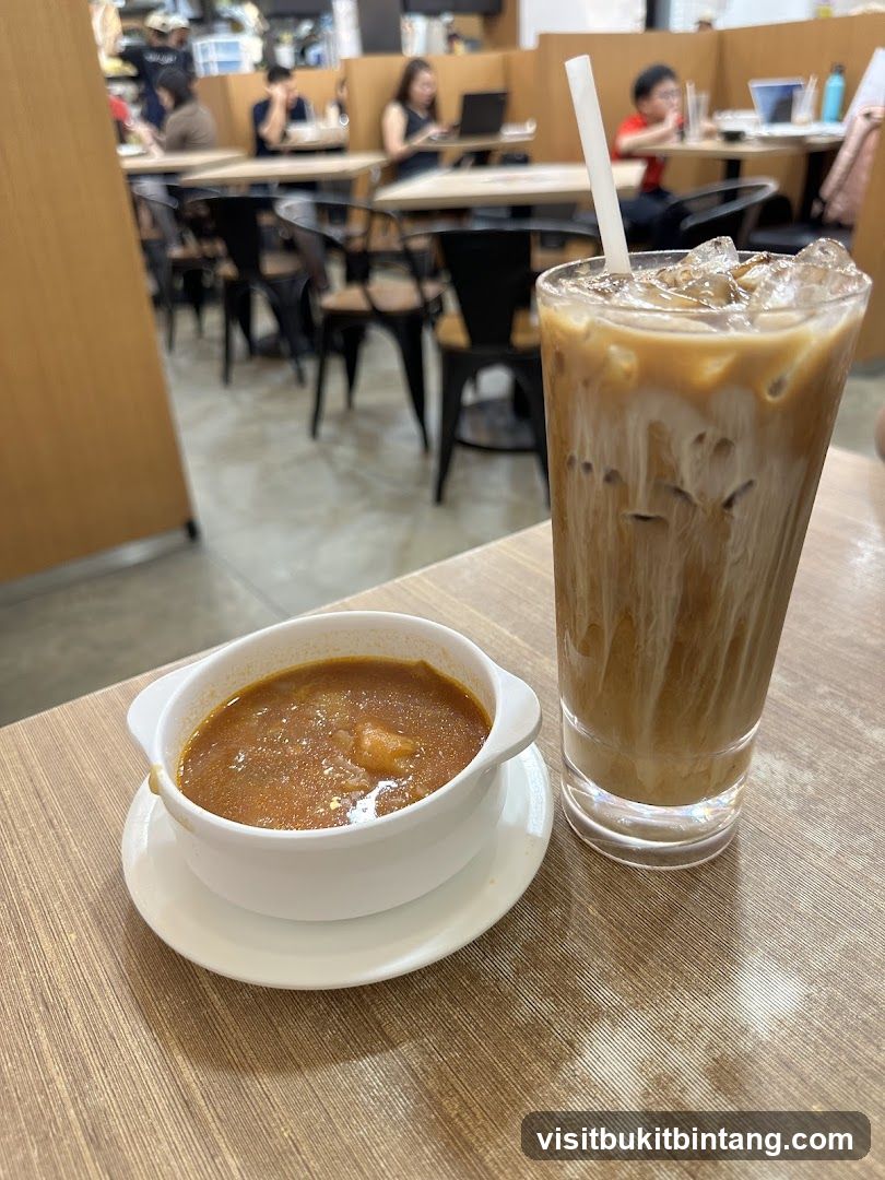 Iced Coffee and Soup