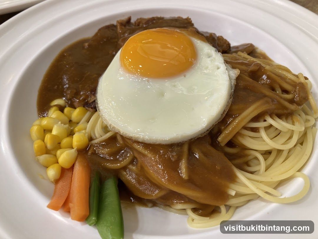Steak and Egg Spaghetti
