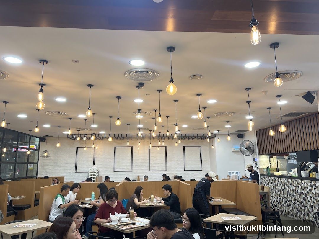 Restaurant Interior with Patrons