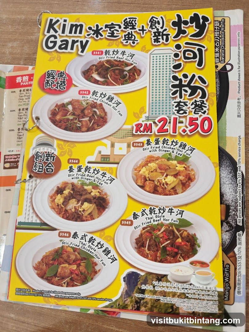 Kim Gary Menu