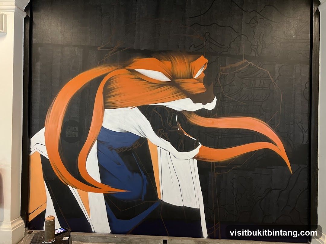 Painting of a fox-like creature