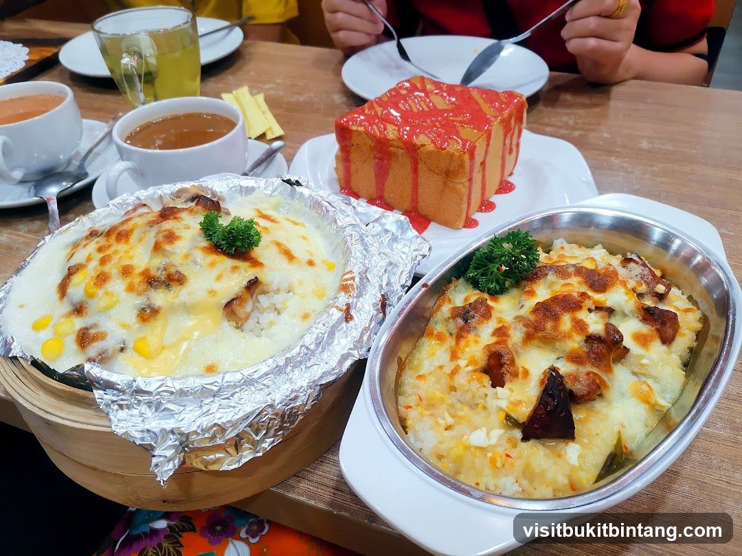 Baked Rice Dishes and Toast