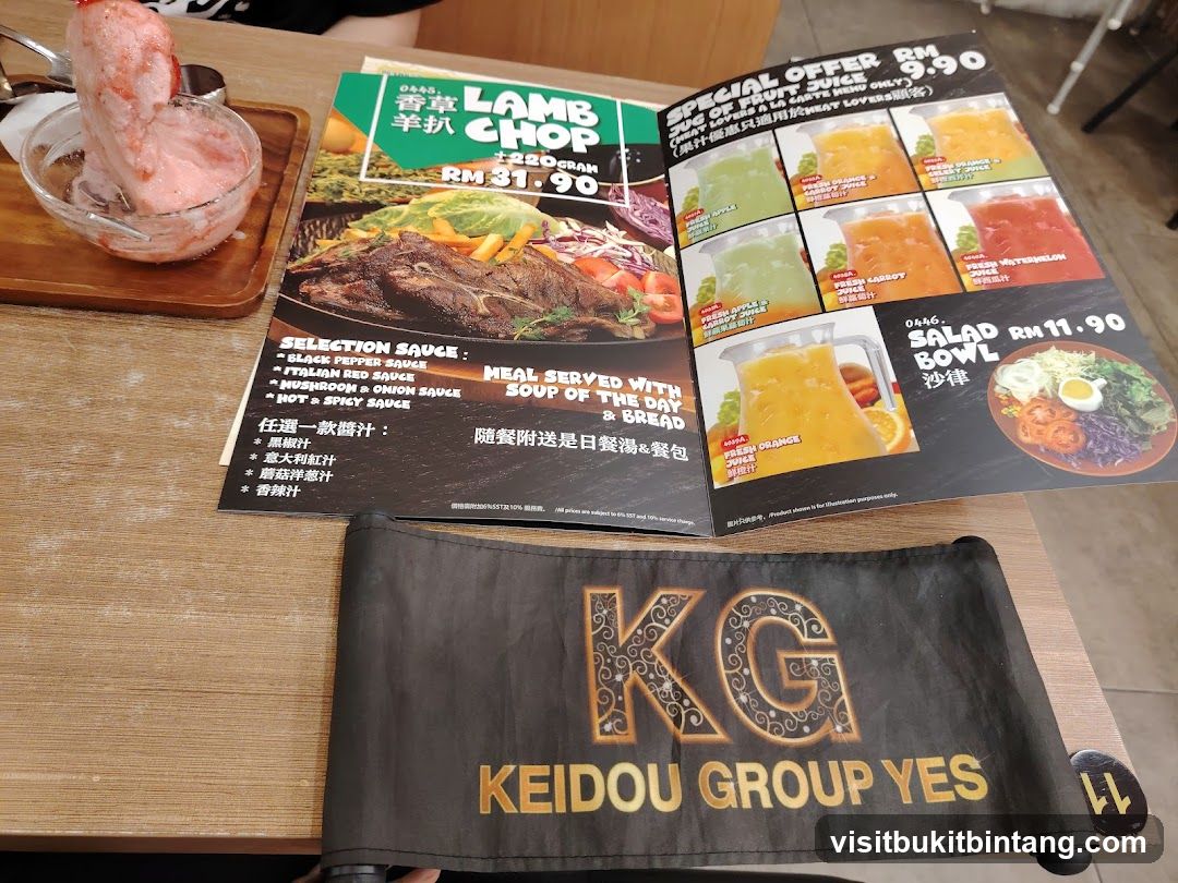 Lamb Chop Menu