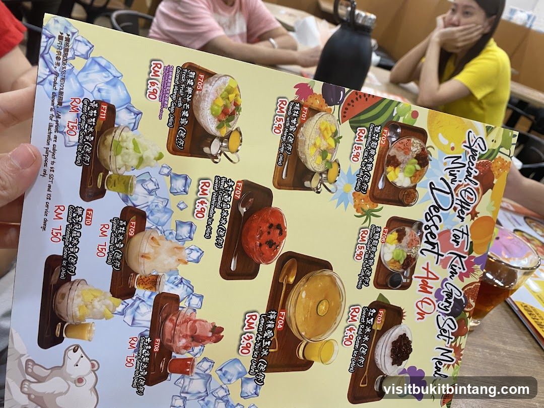 Special Offer For Kim Gary Set Meal Mini Dessert Add On