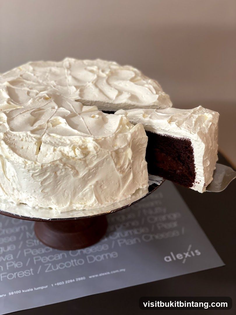 Chocolate Cake with White Frosting