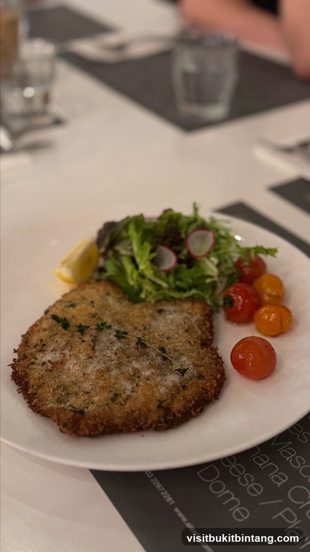 Breaded Cutlet with Salad