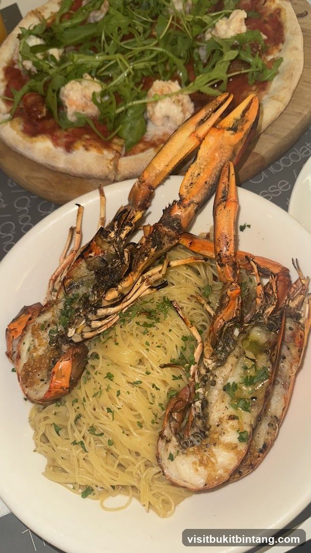 Seafood Pasta and Pizza