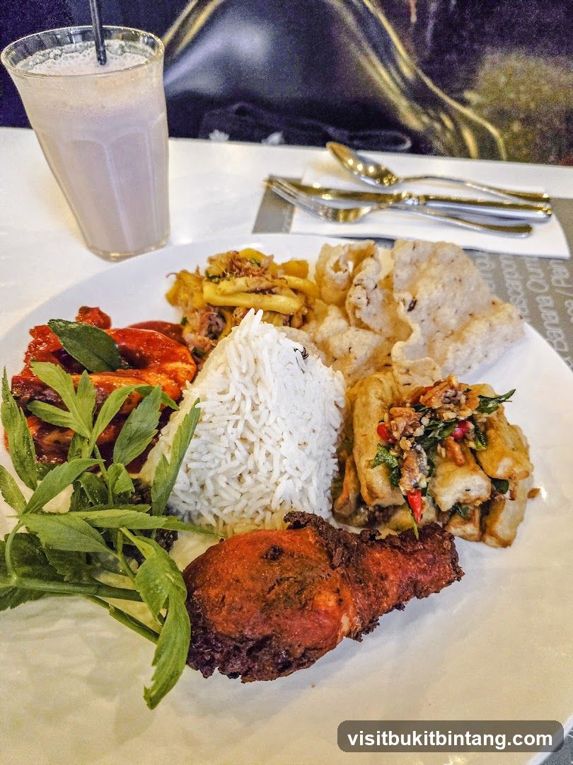 Indian Meal with Drink