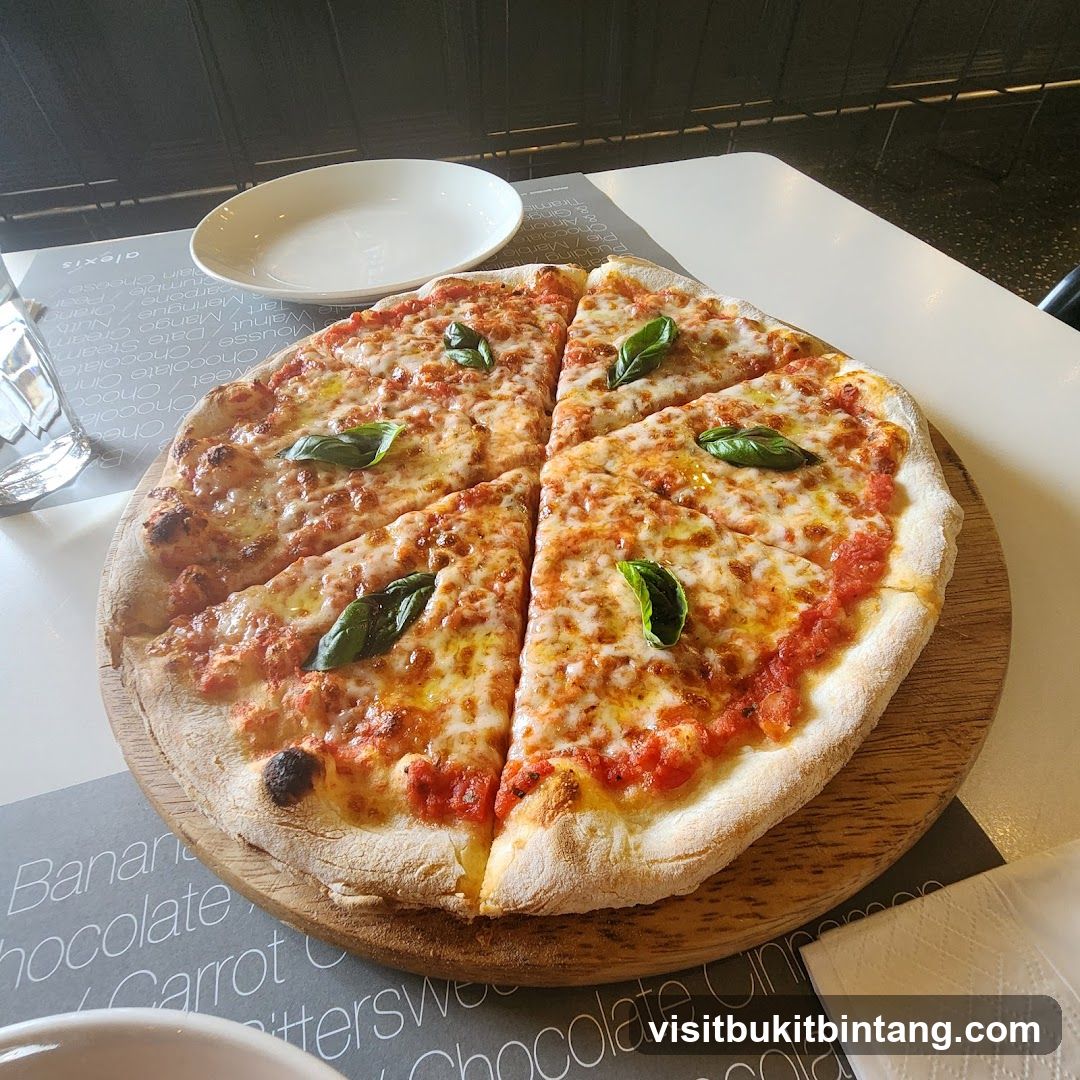 Pizza with Basil