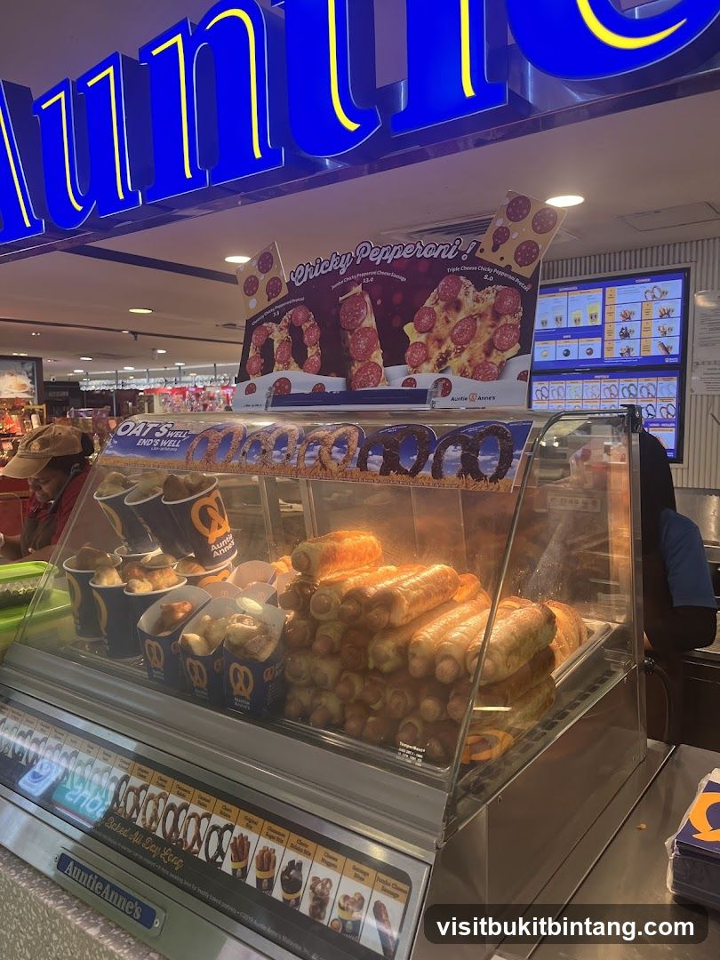 Auntie Anne's Food Display