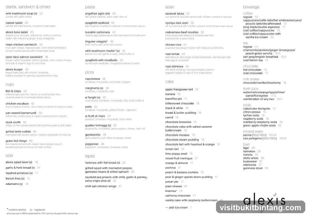 Alexis Menu