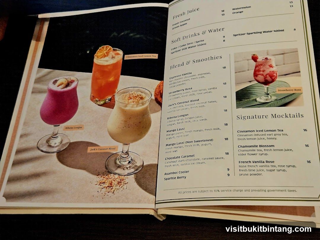 Drinks Menu