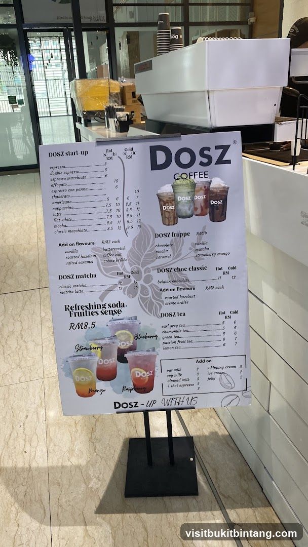 DOSZ Coffee Menu