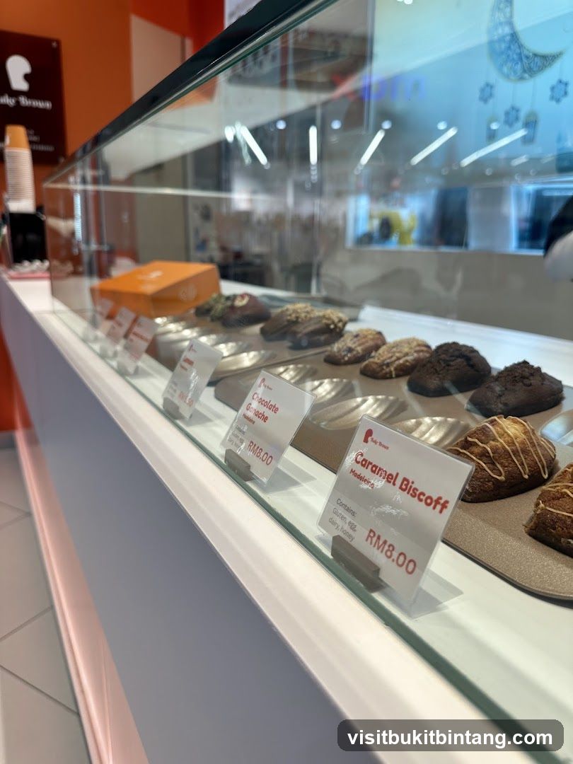 Pastries in a Display Case