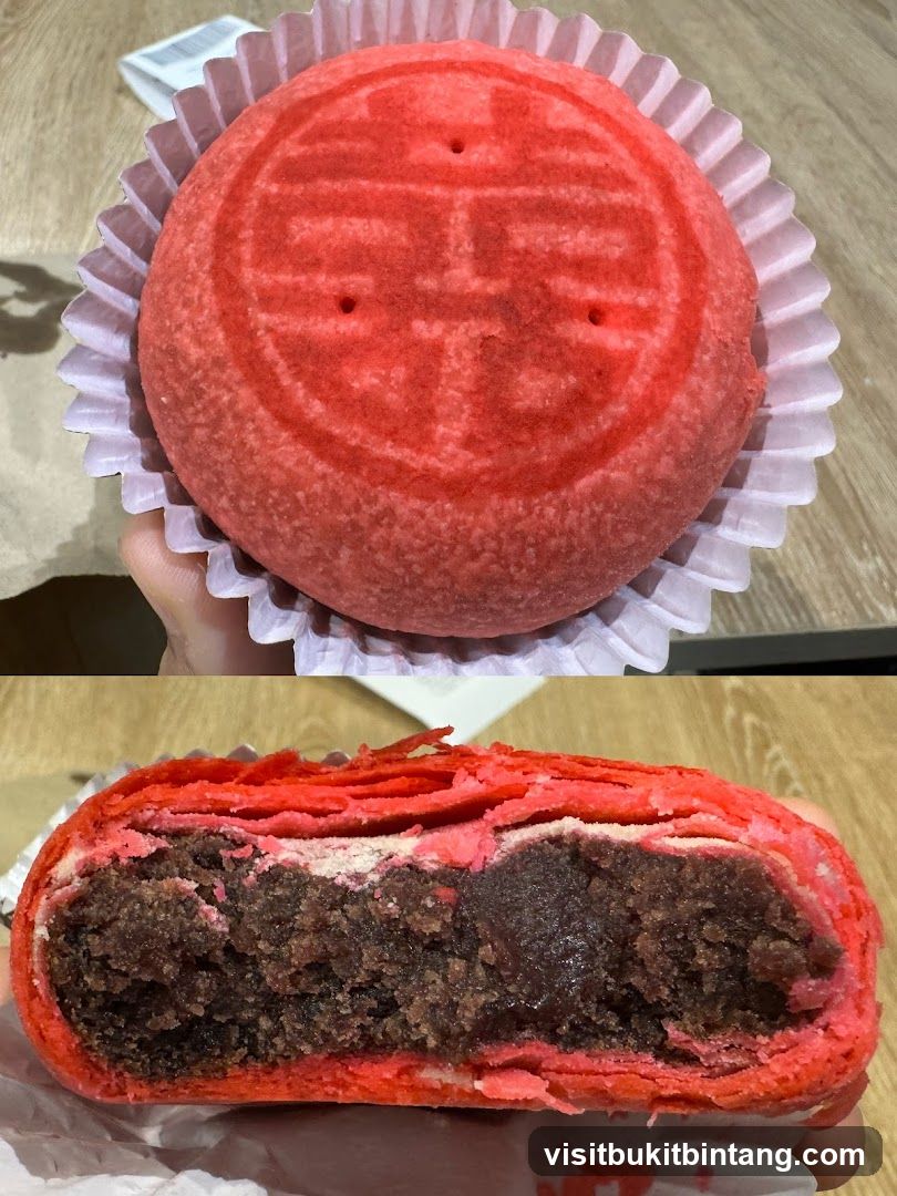 Red Pastry with Double Happiness Symbol