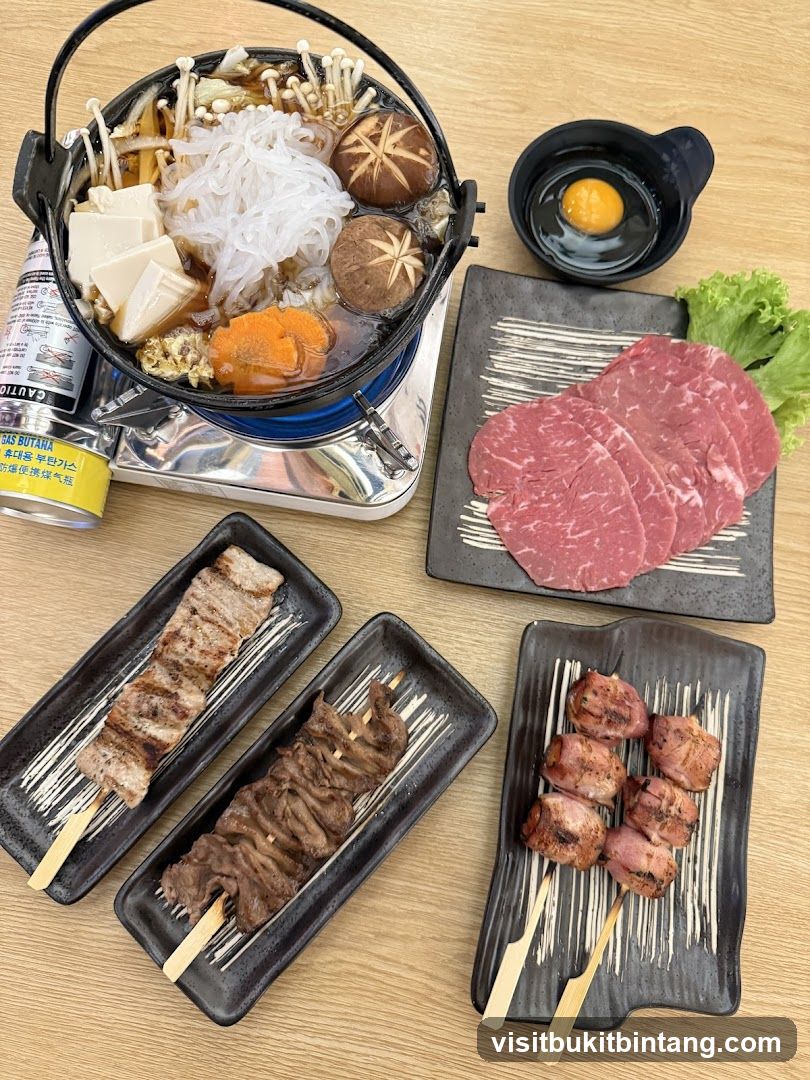 Japanese Hot Pot and Skewers