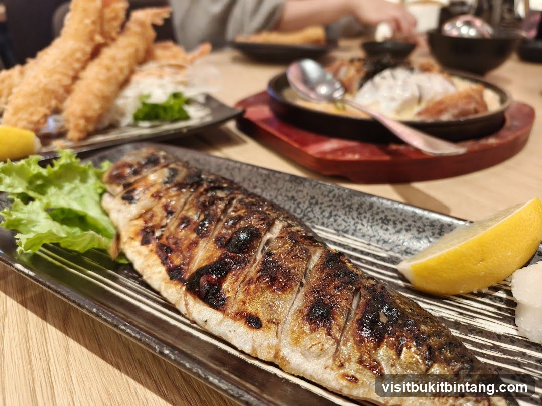 Grilled Fish and Shrimp Tempura