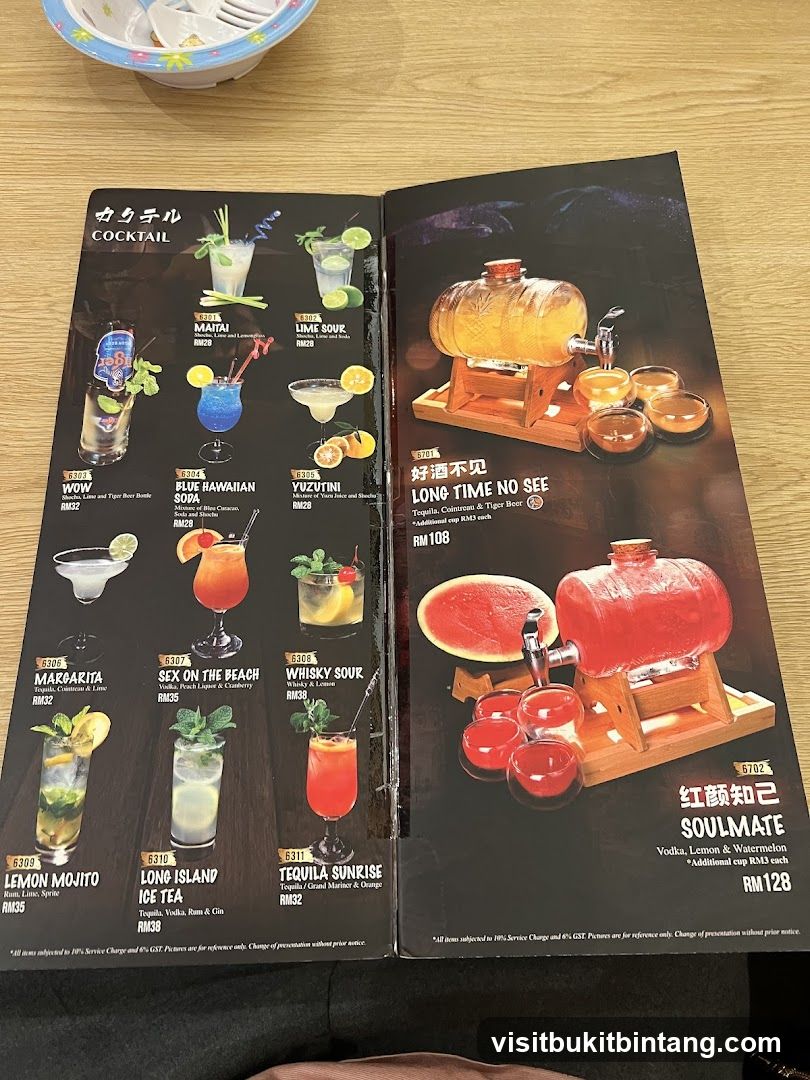 Cocktail Menu