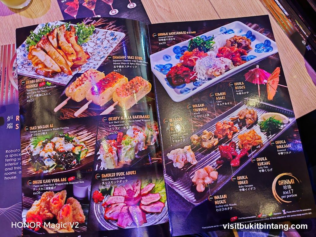 Japanese Menu