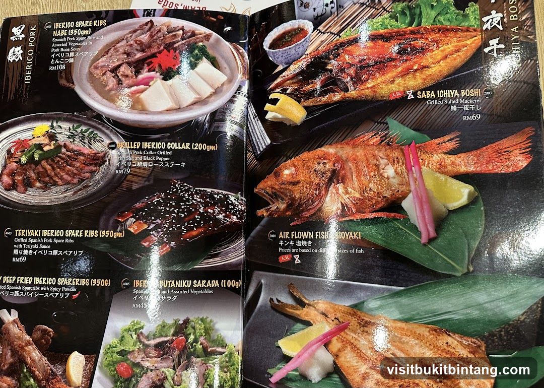 Iberico Pork and Fish Dishes