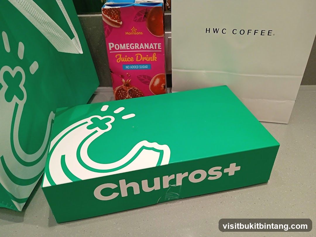 Churros+ box and HWC Coffee bag