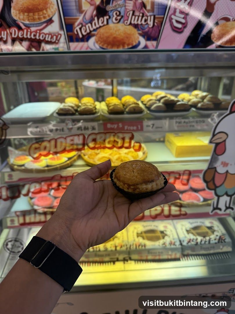 Hand Holding a Pie