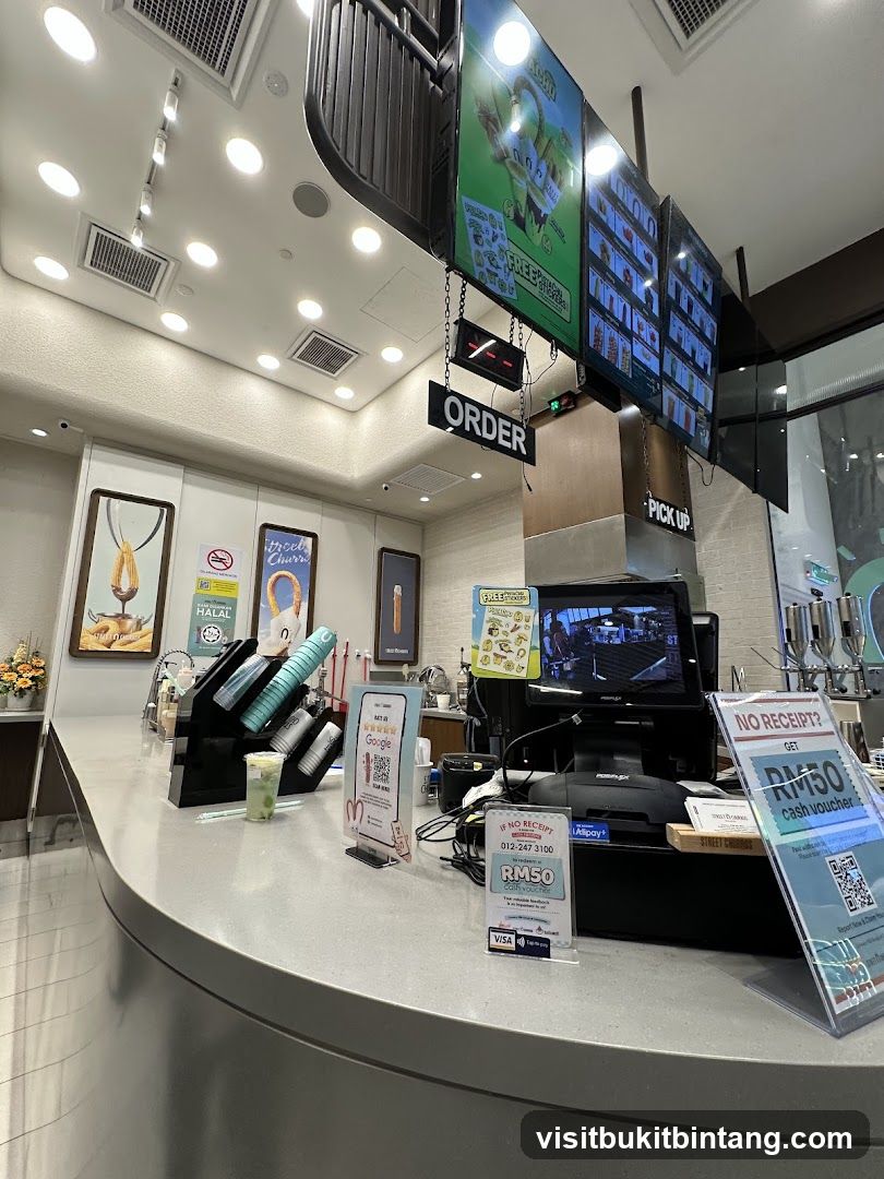Order and Pick Up Counter