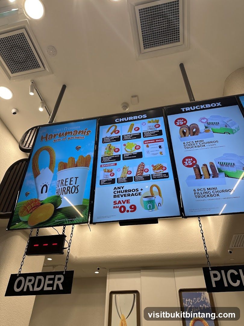 Street Churros Menu