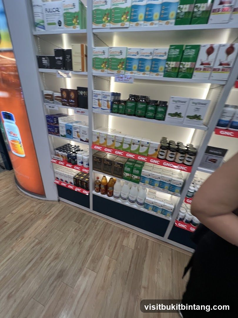 Vitamins and Supplements Display