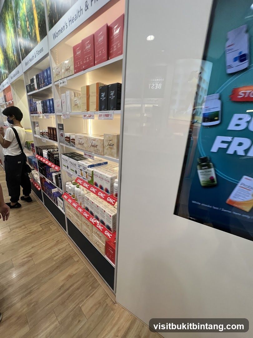 Health and Fitness Products Display