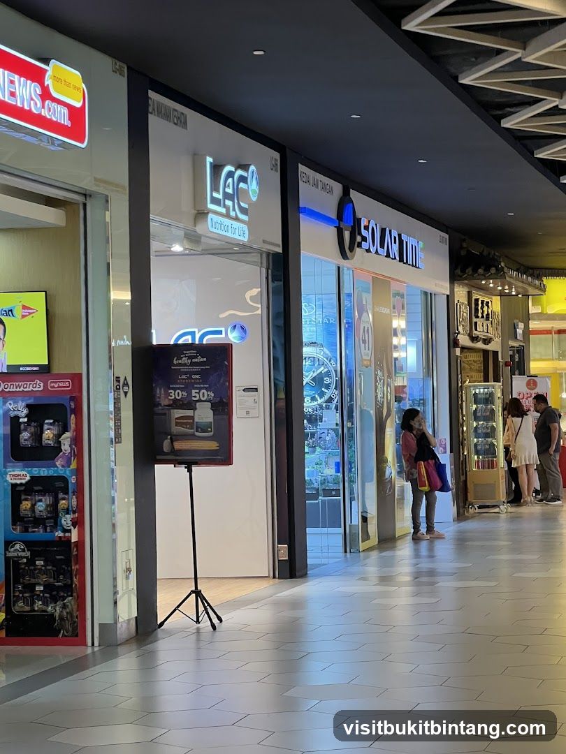 Mall storefronts