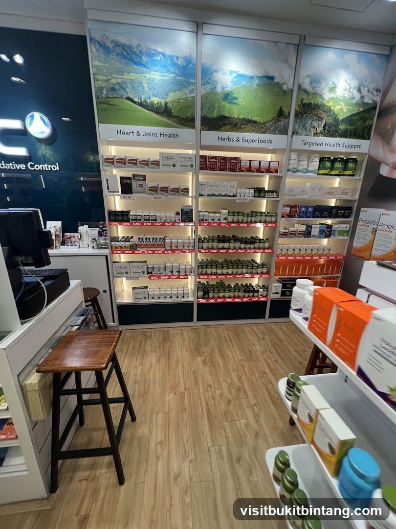 Health Supplement Store Interior