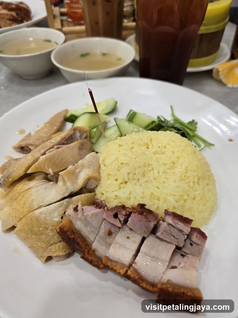 Hainanese Chicken Rice Plate