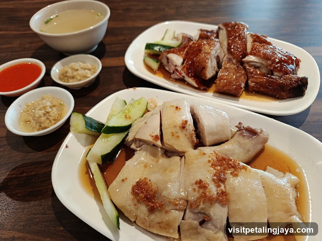 Hainanese Chicken Rice and Roast Duck