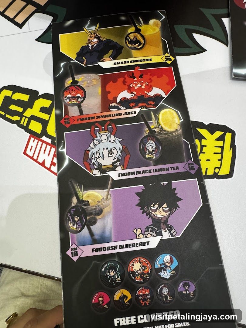 My Hero Academia Merchandise Display