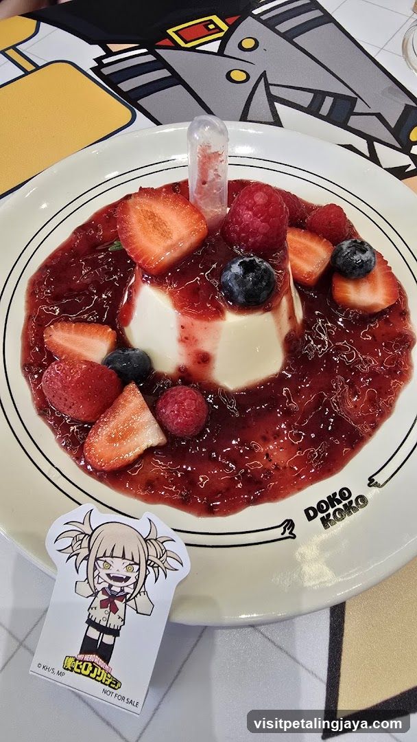 Fruit Topping Dessert with Character Merchandise