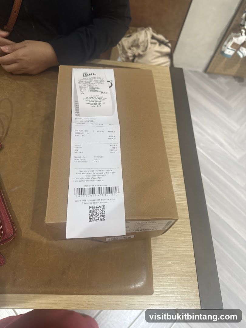 Receipt and Box
