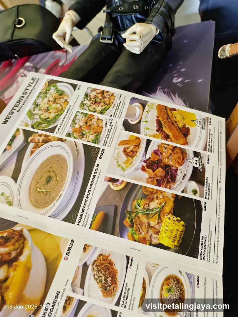 Western Style Menu